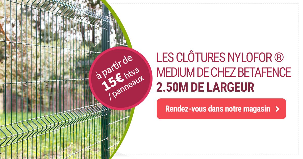 Clôtures rigides Nylofor ® en promotion à Mettet